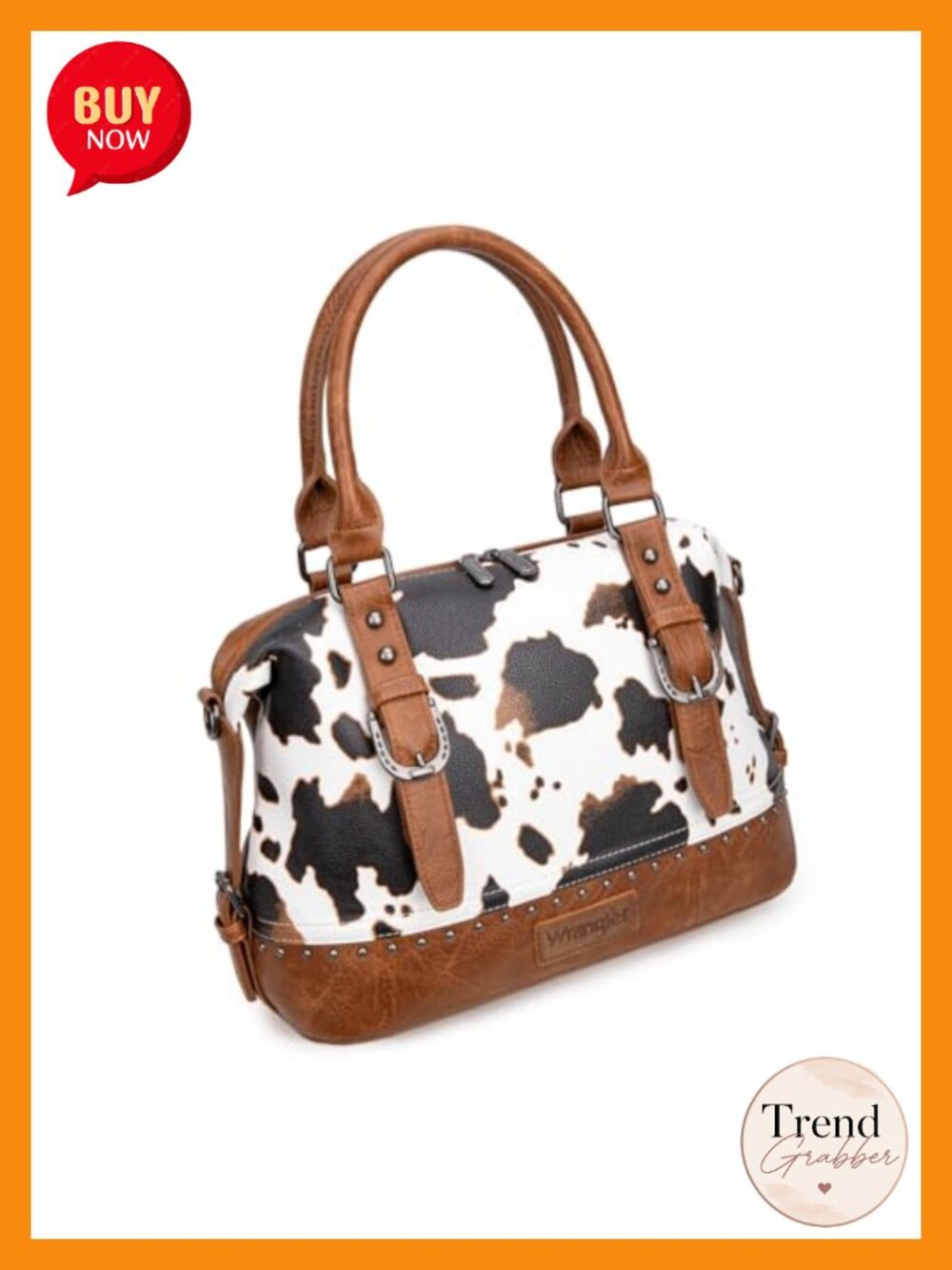 Western Doctor Bag Barrel Satchel with Detachable Strap Shoulder Purse - Picture 3 of 6